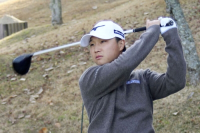 写真：契約メーカーのイベントに参加した男子ゴルフの平田憲聖＝２０２５年１２月、兵庫県西宮市