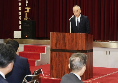 写真：地域経済の発展を願った白老町商工会の新年交礼会
