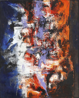 写真：砂澤ビッキの「北の王妃」（１９８７年、道立旭川美術館蔵）