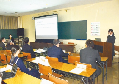 写真：台湾で学んだ成果を聞いた学習発表会