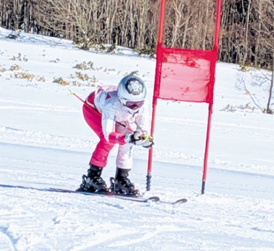 写真：スピードに乗って滑走する選手（提供写真）