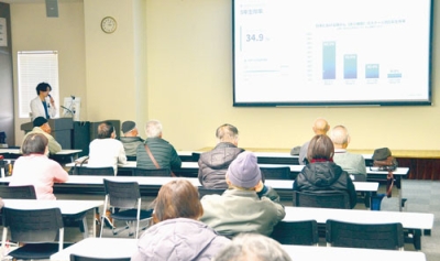 写真:市民らが肺がんについて学んだセミナー