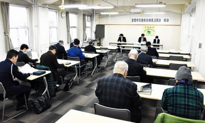 写真：２６年度の活動内容を決めた室蘭市交通安全推進協の総会
