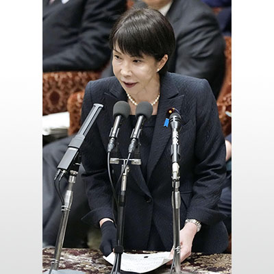 写真：衆院予算委で、日本維新の会の藤田共同代表のイラン情勢についての質問に答弁する高市首相＝２日午前