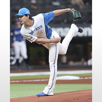 写真：西武とのオープン戦に先発した日本ハム・達＝エスコンフィールド