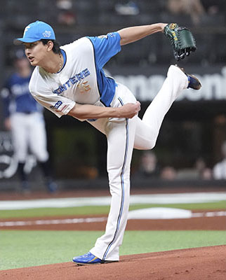 写真：西武とのオープン戦に先発した日本ハム・達＝エスコンフィールド