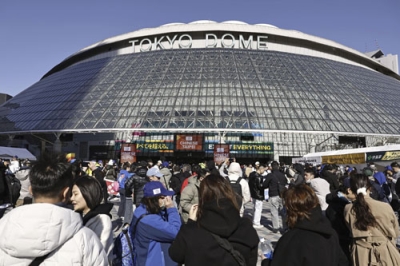 写真：野球のＷＢＣが開幕し、１次リーグＣ組の試合が行われる東京ドーム＝５日