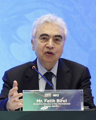 写真：ＩＥＡのビロル事務局長＝１２日、イスタンブール（ロイター＝共同）