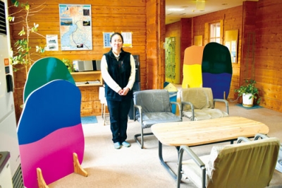 写真：家具が一部リニューアルされた来夢人の家