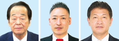 写真：（左から）滝口信喜氏、赤根広介氏、戸田安彦氏