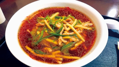 写真：根強いファンが多い「肉絲湯麺」