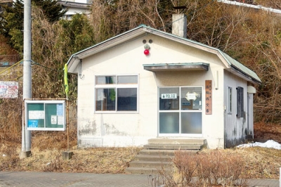 写真:31日で廃止される本輪西交番