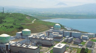 写真：北海道電力が再稼働を目指している泊発電所３号機（提供写真）