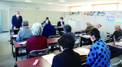 写真:資金収支状況が報告された評議員会